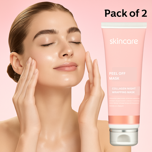 GlowLuxe + Collagen Night Wrapping Peel Off Mask Pack of 1 + 1