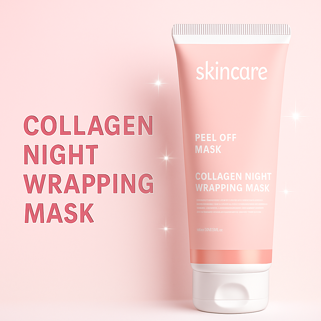 GlowLuxe + Collagen Night Wrapping Peel Off Mask Pack of 1 + 1
